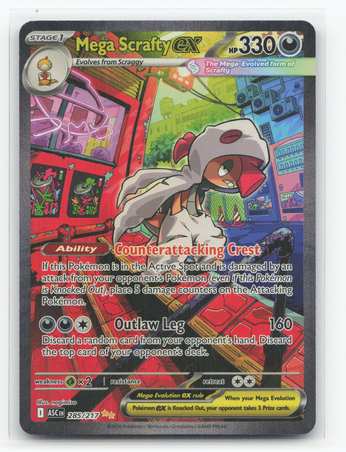 Mega Scrafty ex 285/217 - Ascended Heroes