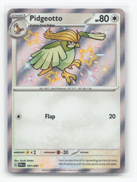 Pidgeotto 197/091 - Paldean Fates