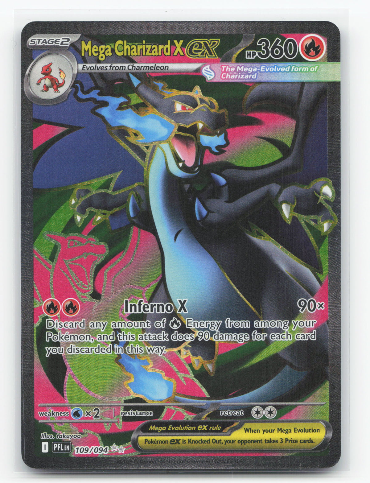 Mega Charizard X ex 109/094 - Phantasmal Flames