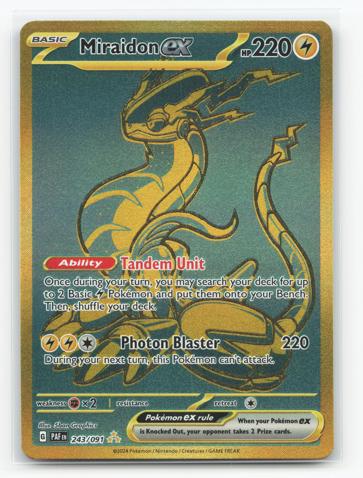 Miraidon ex 243/091 - Paldean Fates