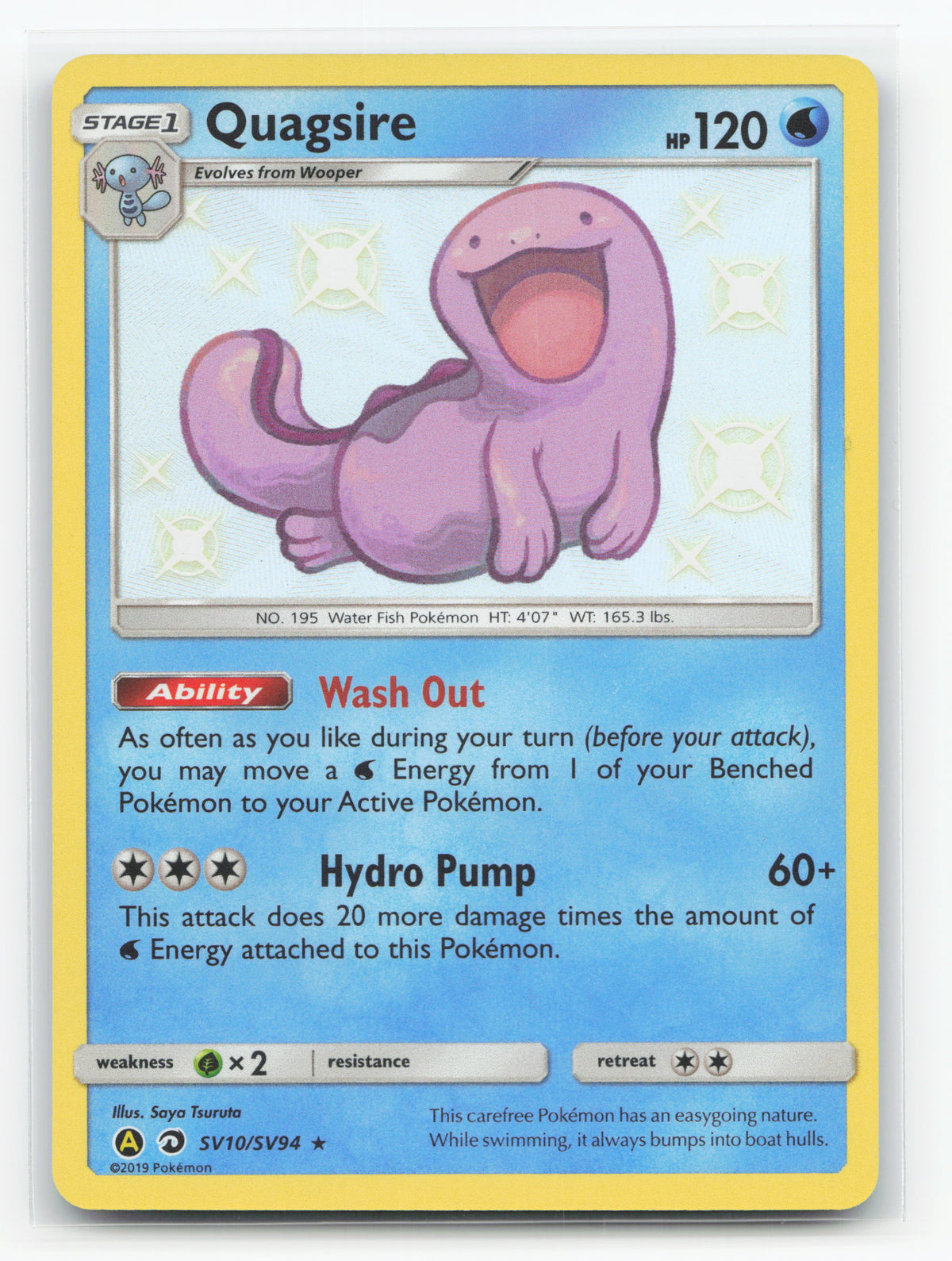 Quagsire SV10/SV94 - Hidden Fates Shiny Vault