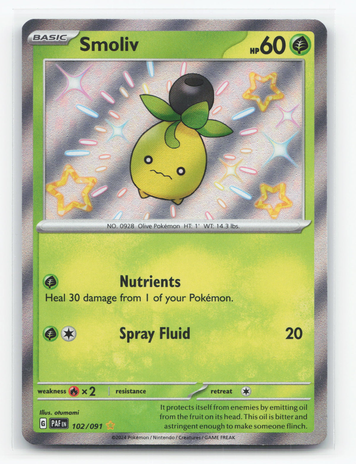 Smoliv 102/091 - Paldean Fates