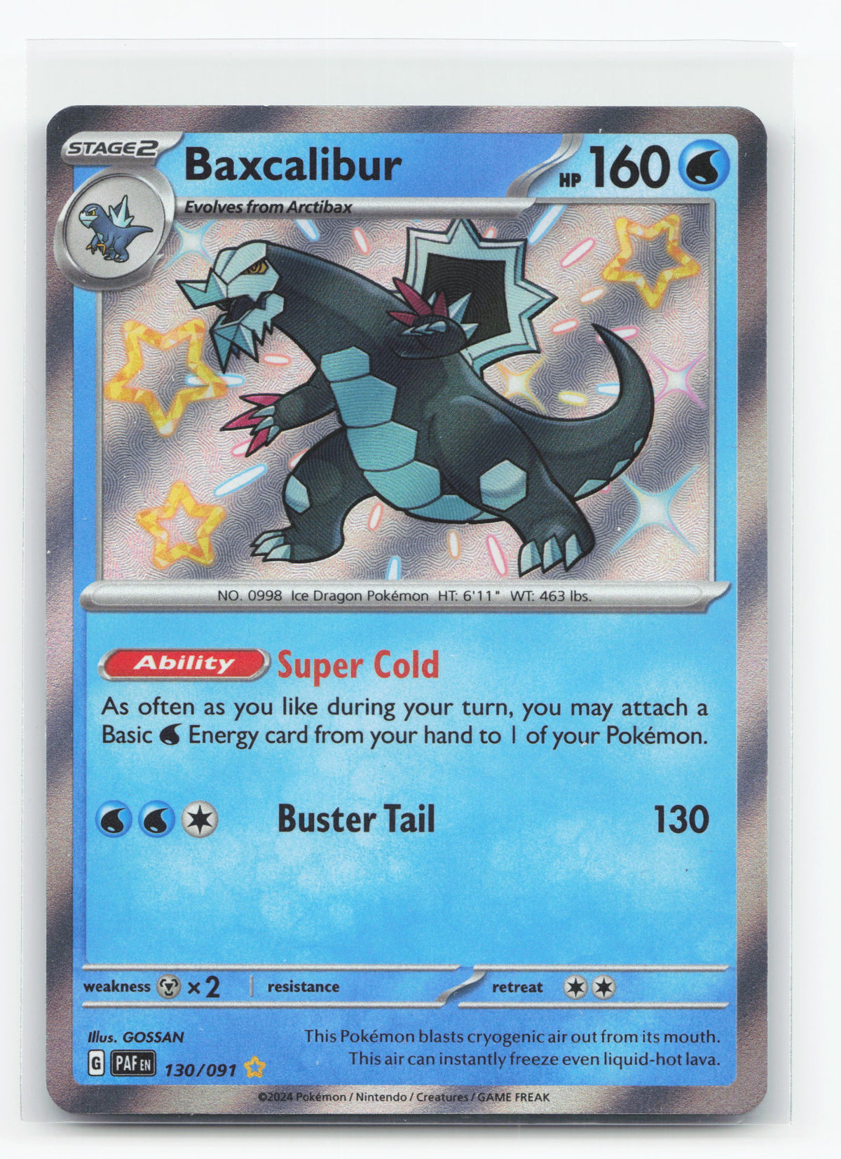 Baxcalibur 130/091 - Paldean Fates