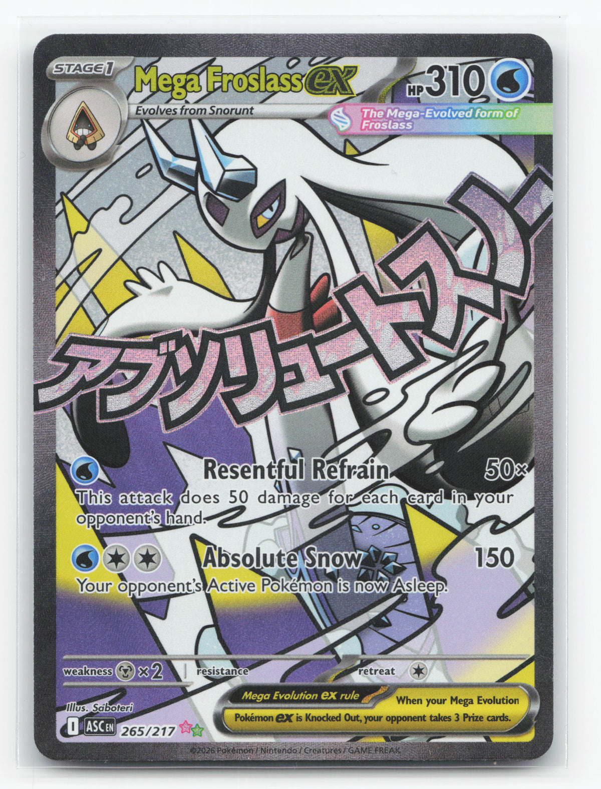 Mega Froslass ex 265/217 - Ascended Heroes