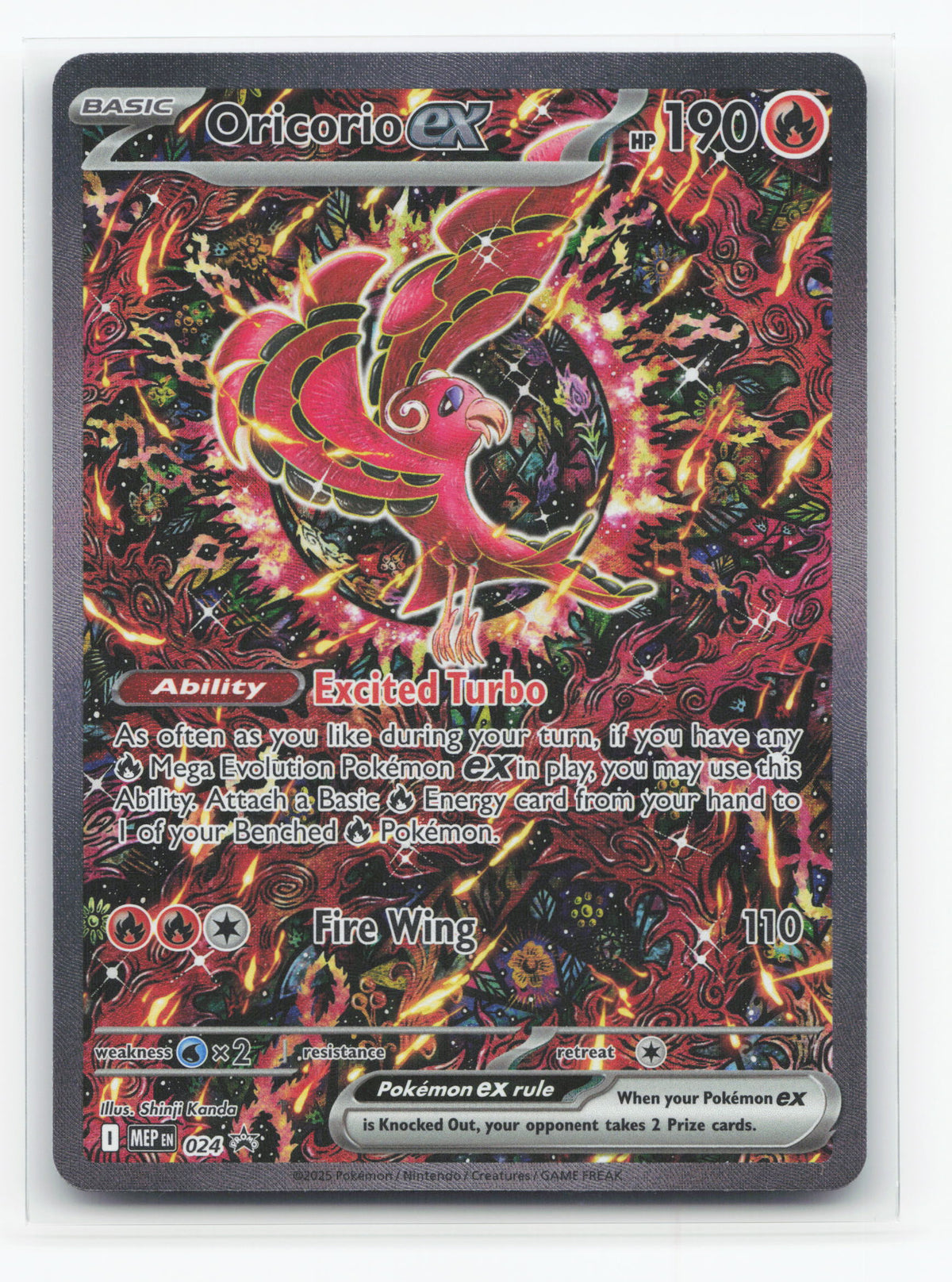 Oricorio ex 024 - Mega Evolution Black Star Promos