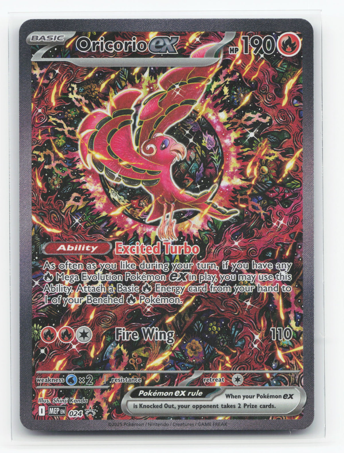 Oricorio ex 024 - Mega Evolution Black Star Promos