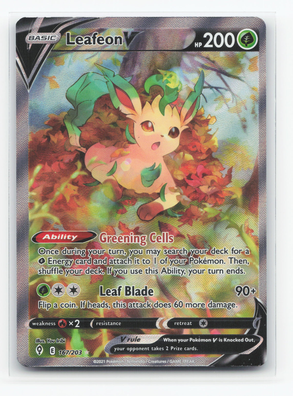 Leafeon V 167/203 - Evolving Skies