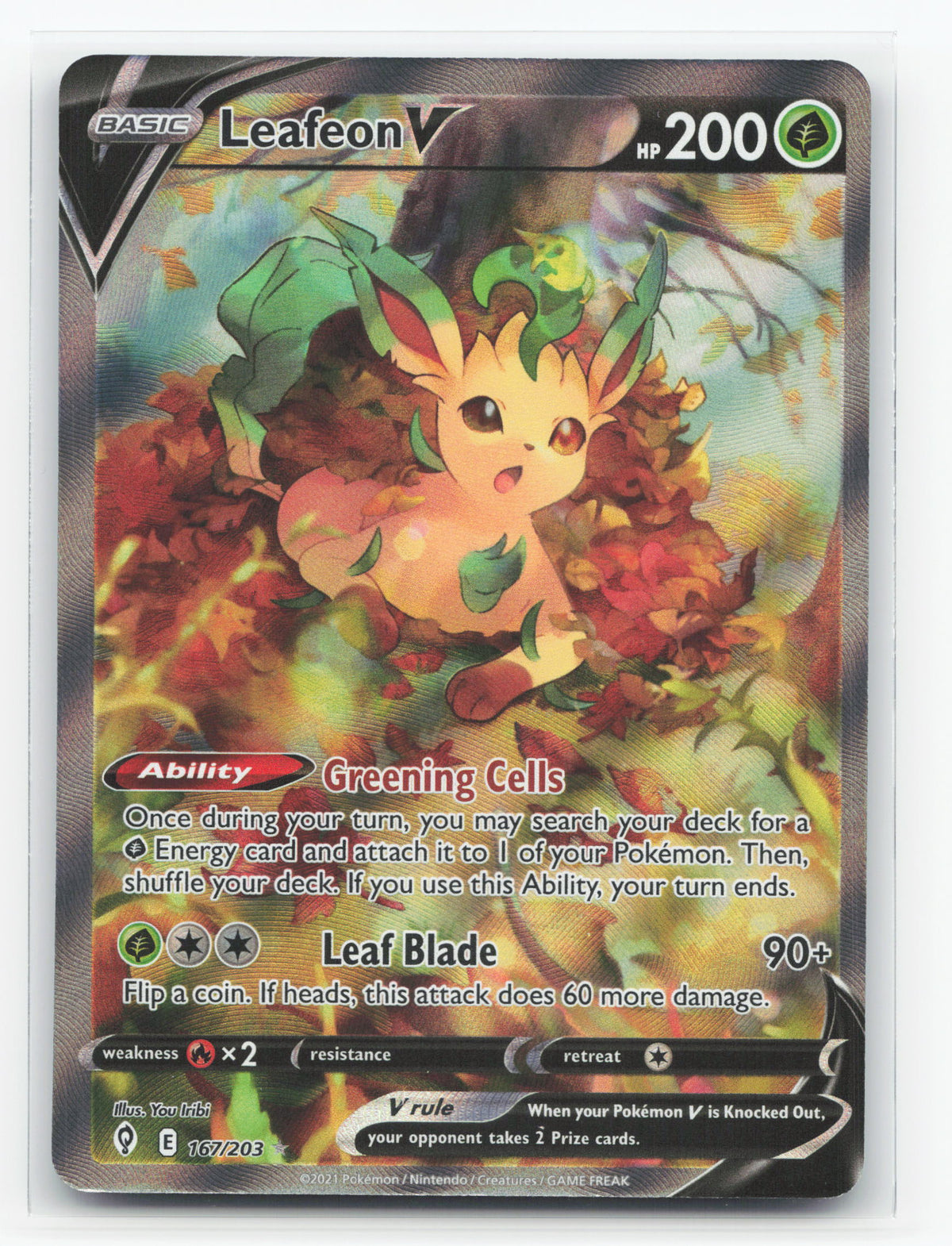Leafeon V 167/203 - Evolving Skies