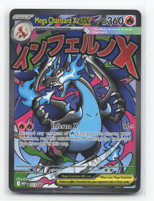 Mega Charizard X ex 023 - Mega Evolution Black Star Promos