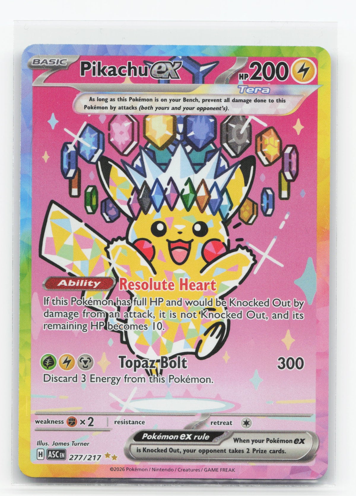 Pikachu ex 277/217 - Ascended Heroes