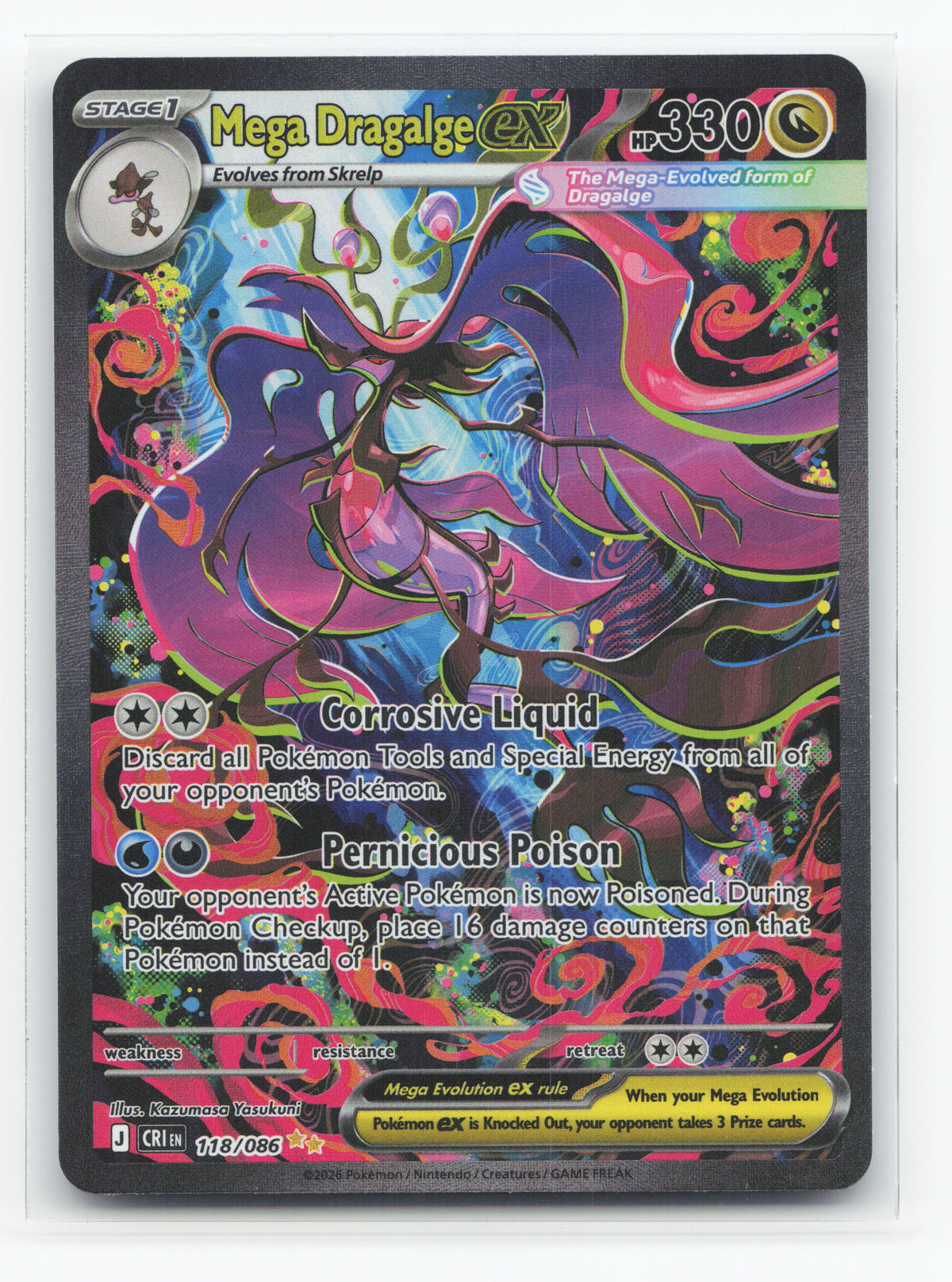 Mega Dragalge ex 118/086 - Chaos Rising
