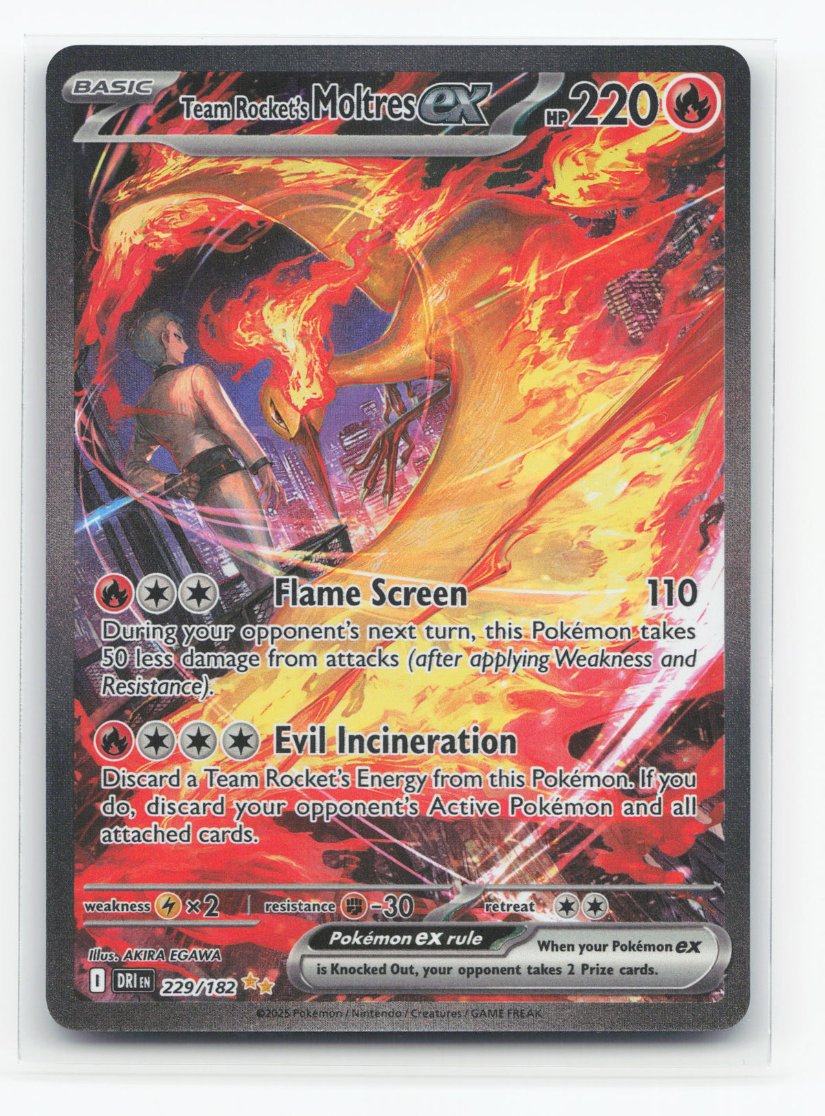 Team Rocket's Moltres ex 229/182 - Destined Rivals