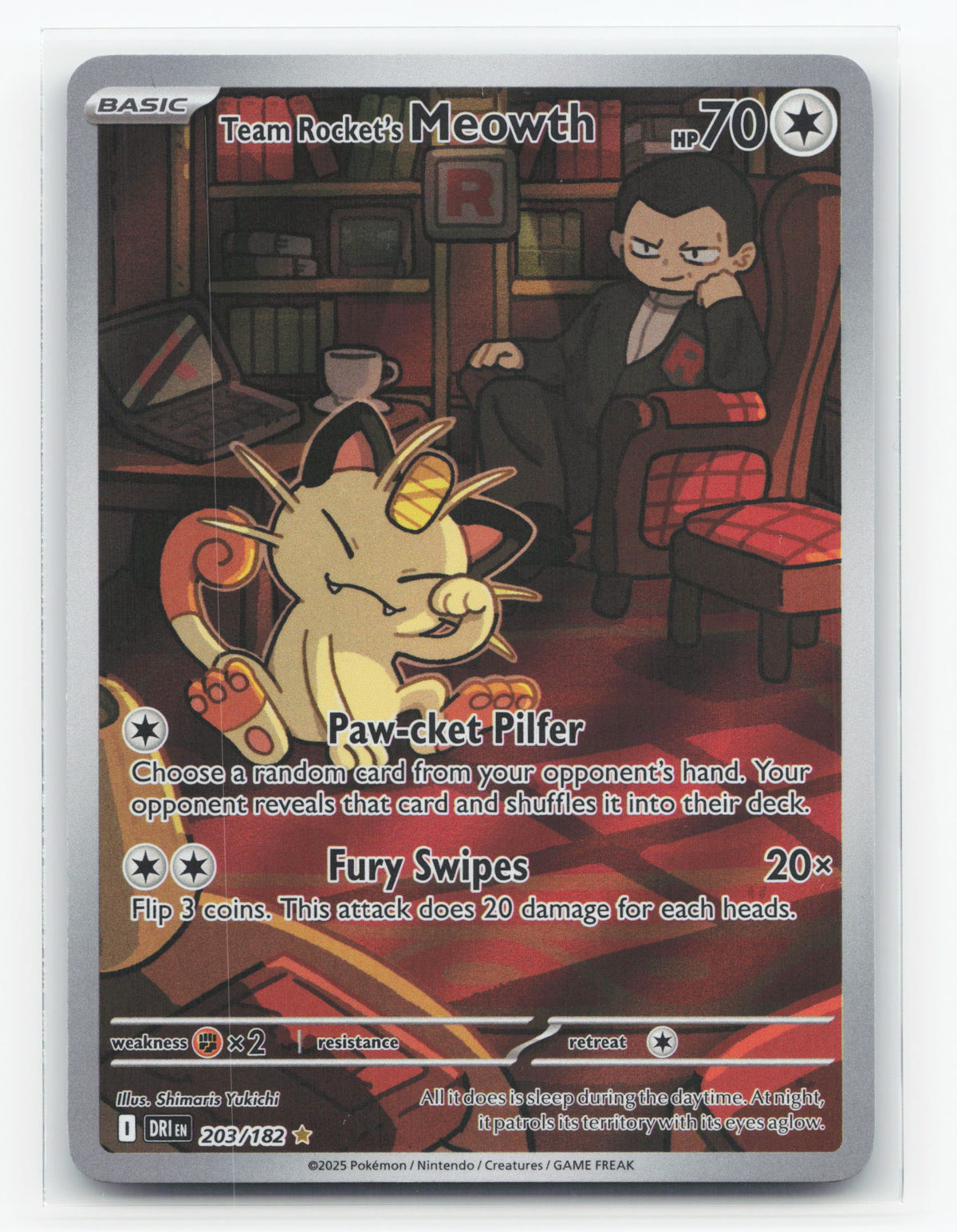 Team Rocket's Meowth 203/182 - Destined Rivals