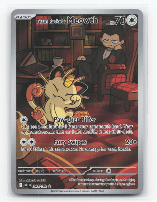 Team Rocket's Meowth 203/182 - Destined Rivals