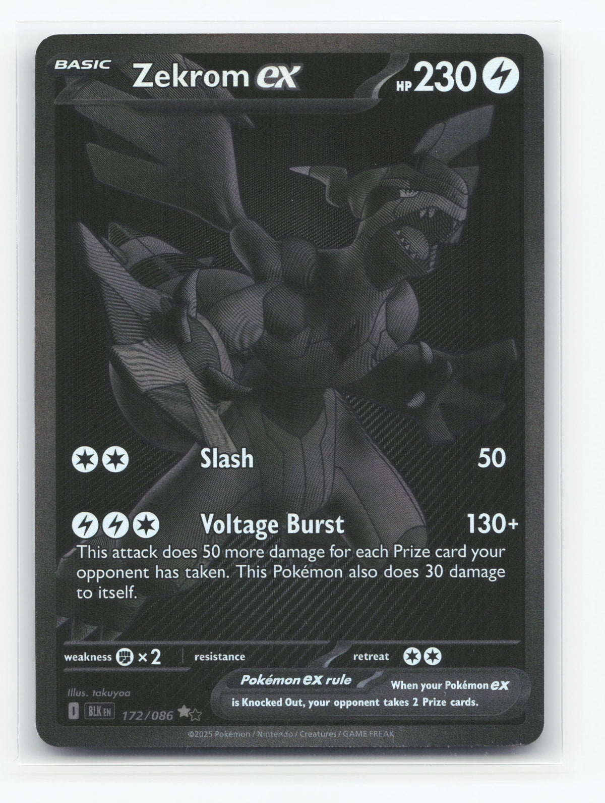Zekrom ex 172/086 - Black Bolt