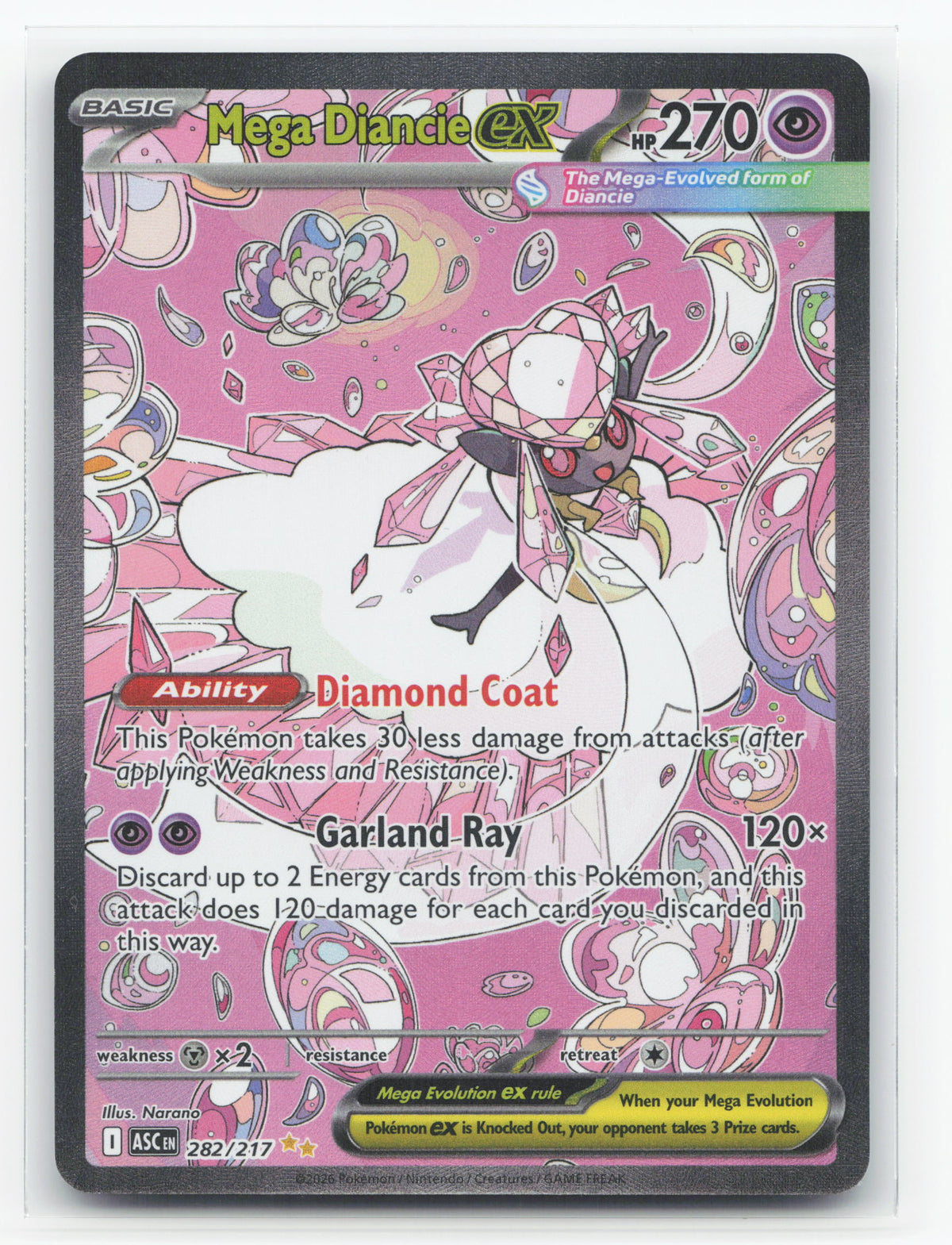 Mega Diancie ex 282/217 - Ascended Heroes