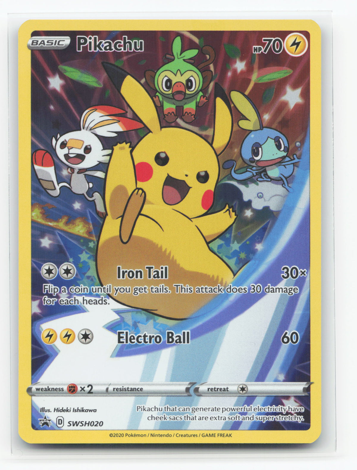 Pikachu SWSH020 - SWSH Black Star Promos