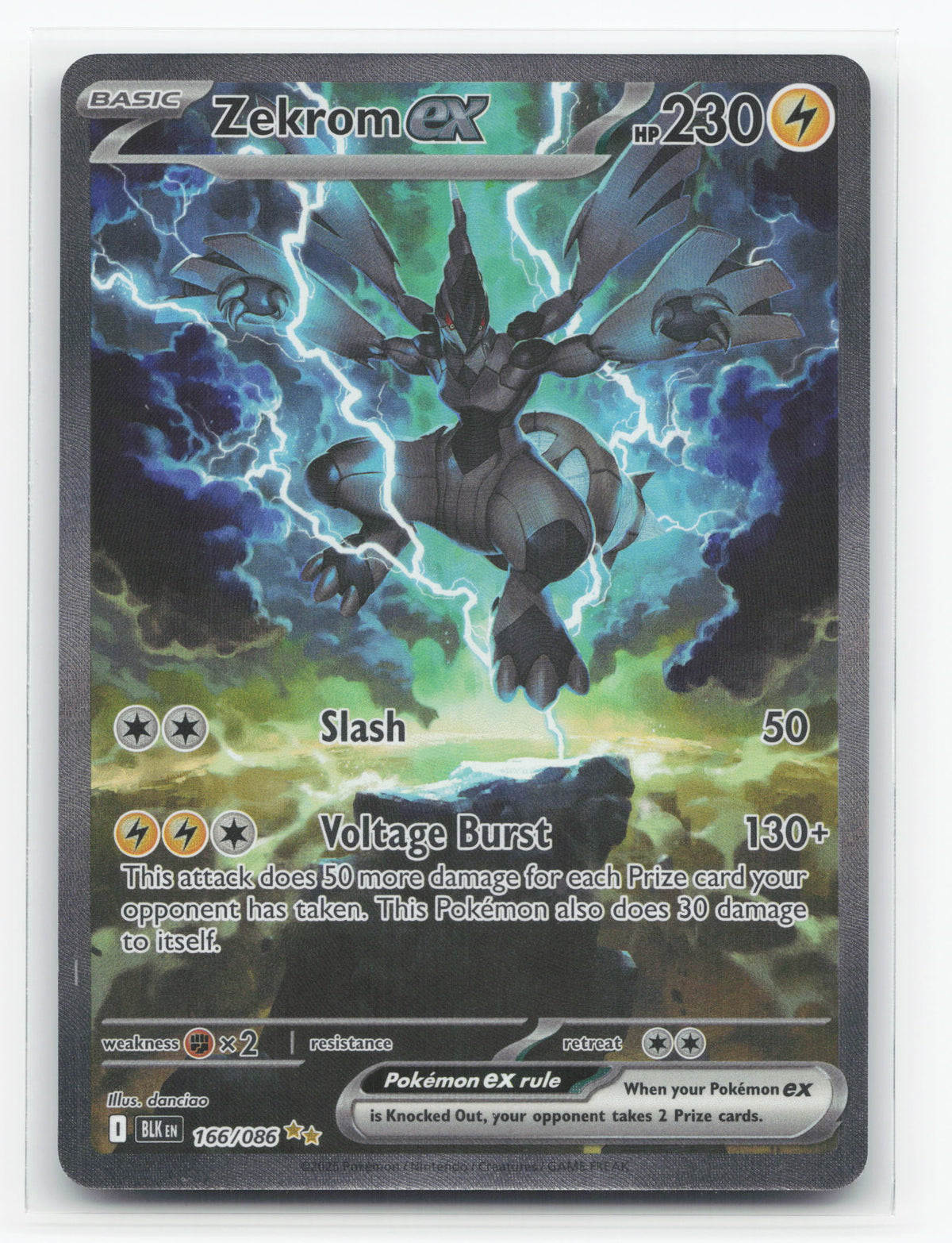 Zekrom ex 166/086 - Black Bolt
