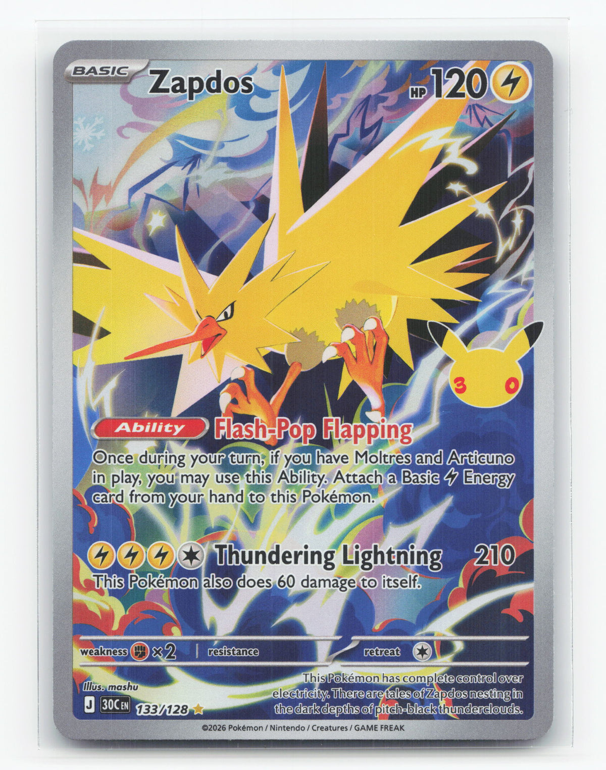 Zapdos 133/128 - 30th Celebration