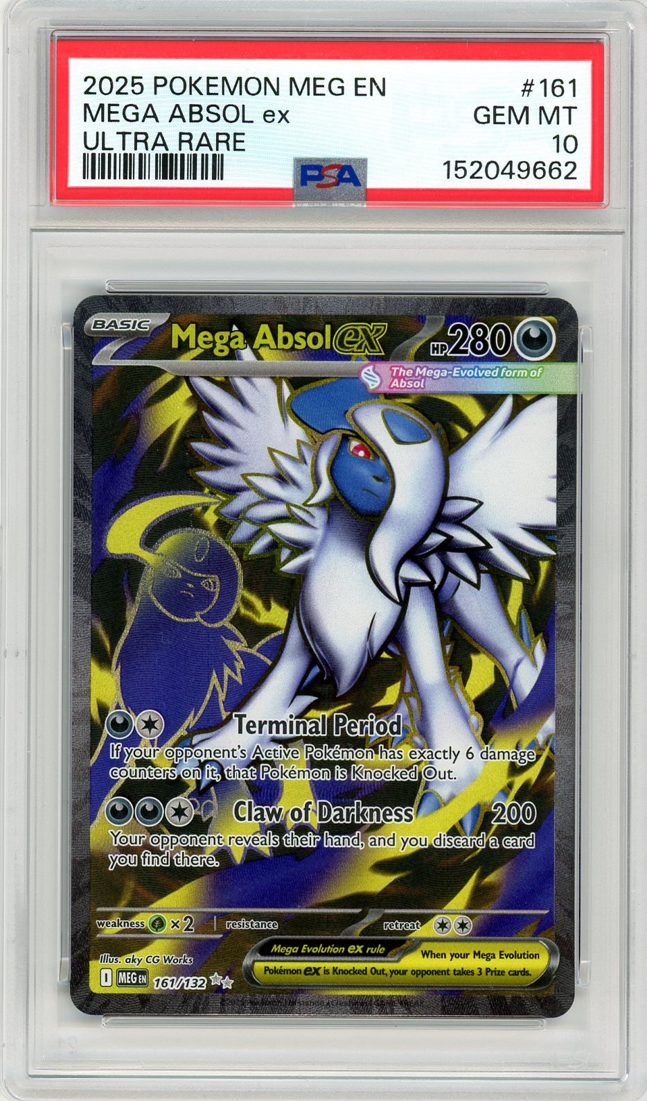 PSA 10 Mega Absol ex 161/132 - Mega Evolution