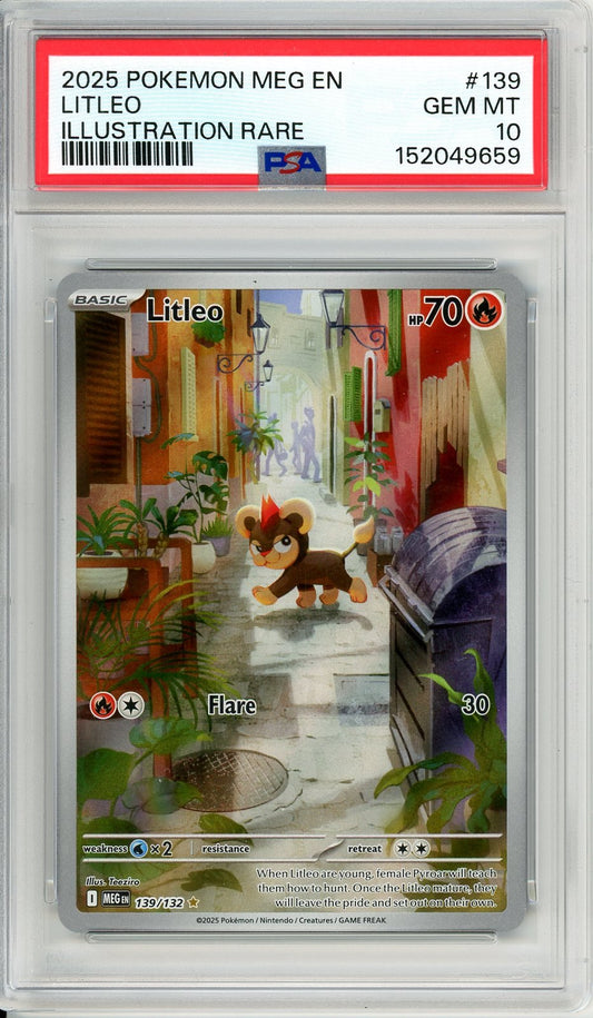 PSA 10 Litleo 139/132 - Mega Evolution