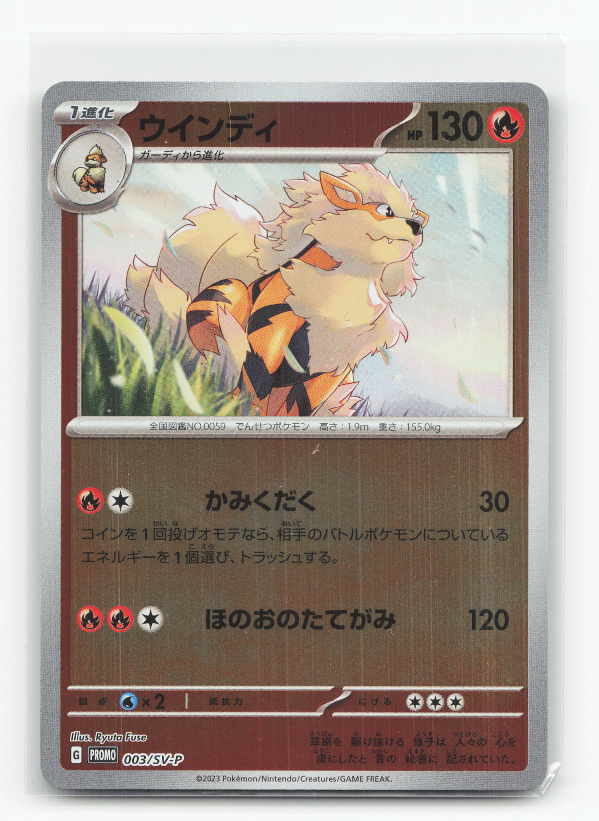 Arcanine 003/SV-P - Scarlet & Violet Promos