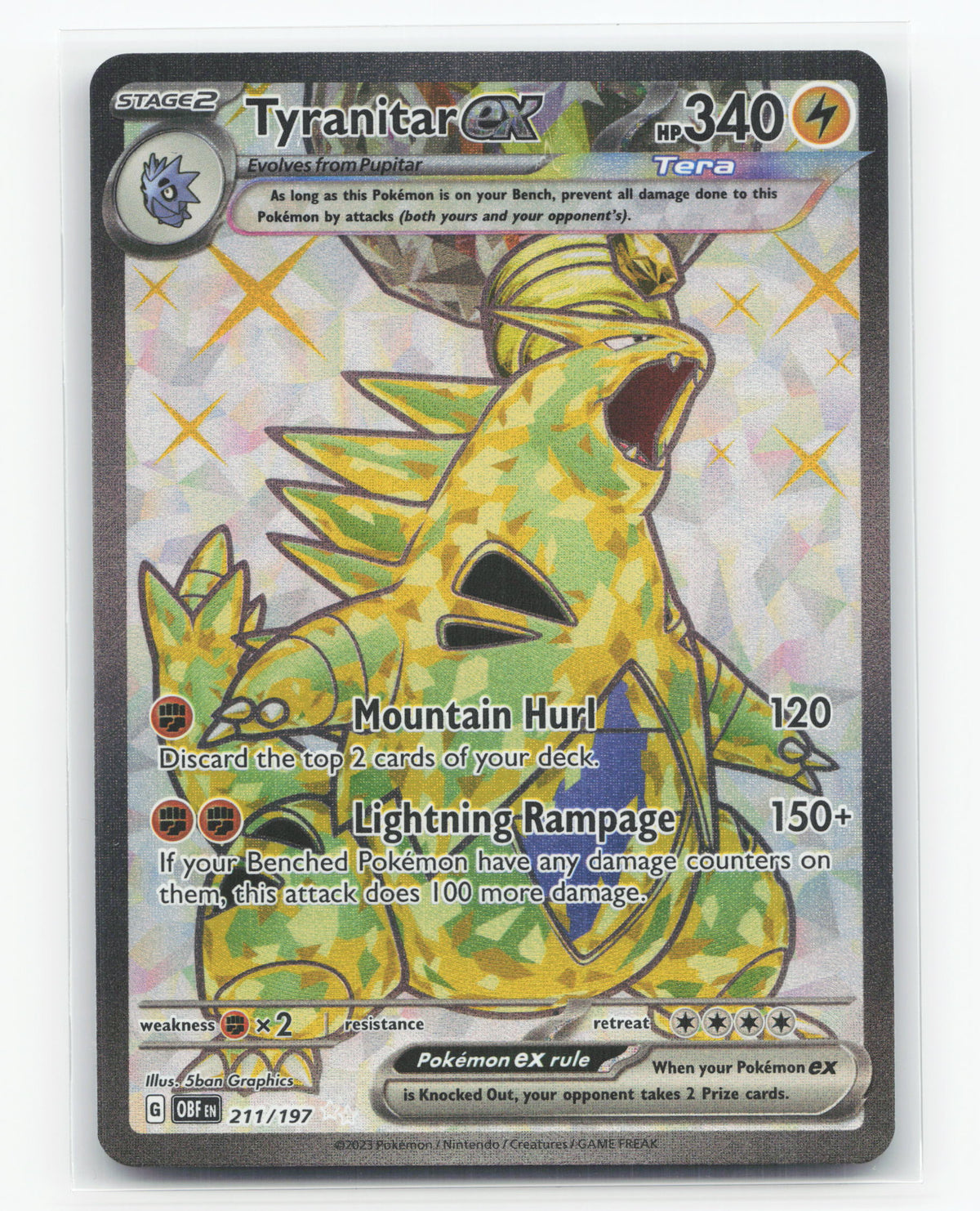 Tyranitar ex 211/197 - Obsidian Flames