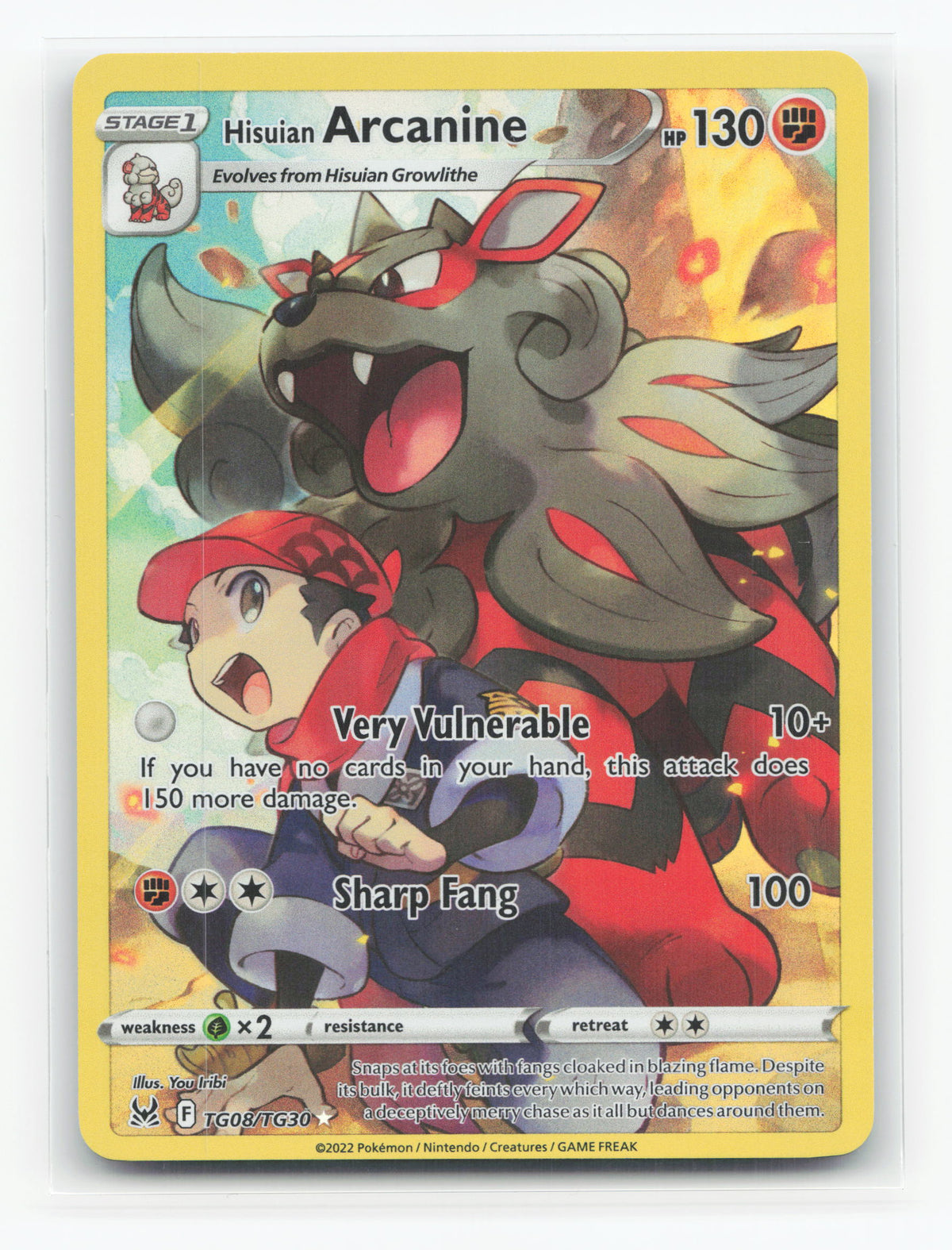 Hisuian Arcanine TG08/TG30 - Lost Origin Trainer Gallery