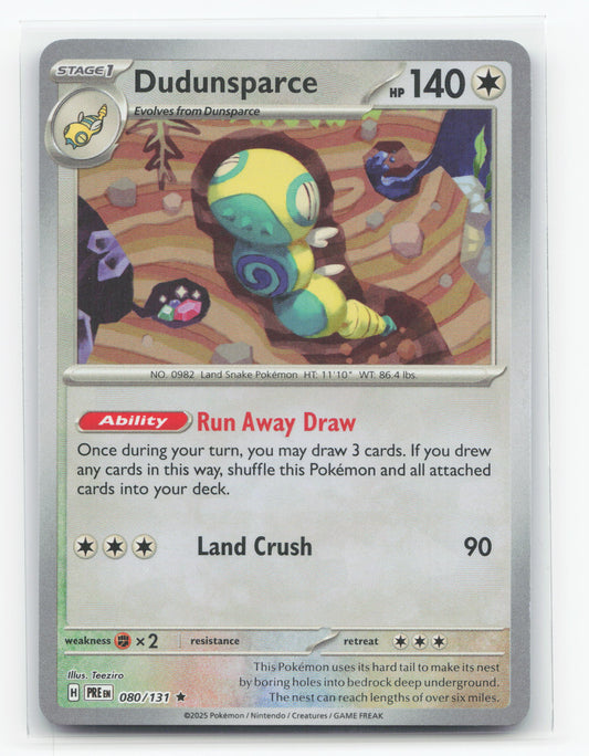 Dudunsparce 080/131 Poke Ball Reverse Holo - Prismatic Evolutions