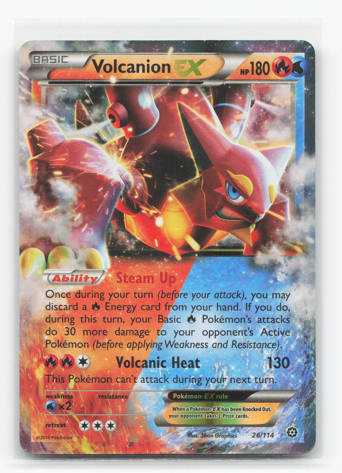 Volcanion-EX 26/114 - Steam Siege