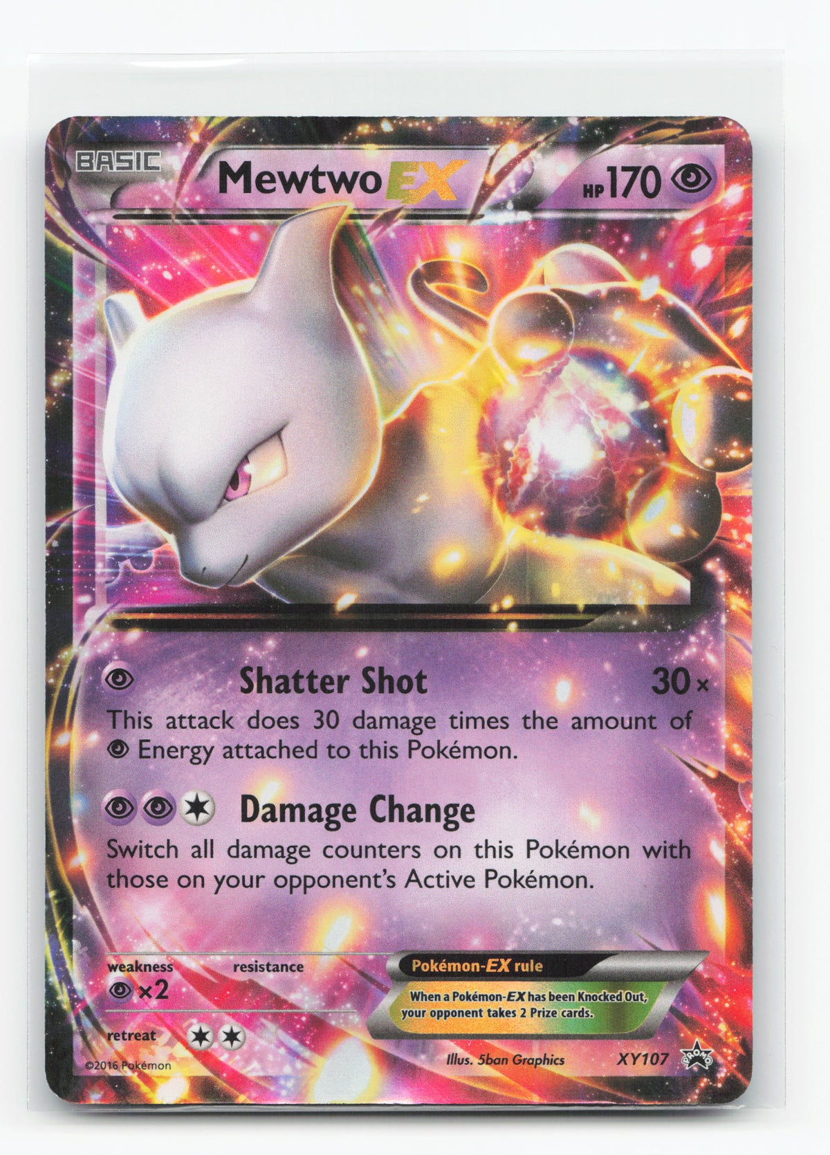 Mewtwo-EX XY107 - XY Black Star Promos