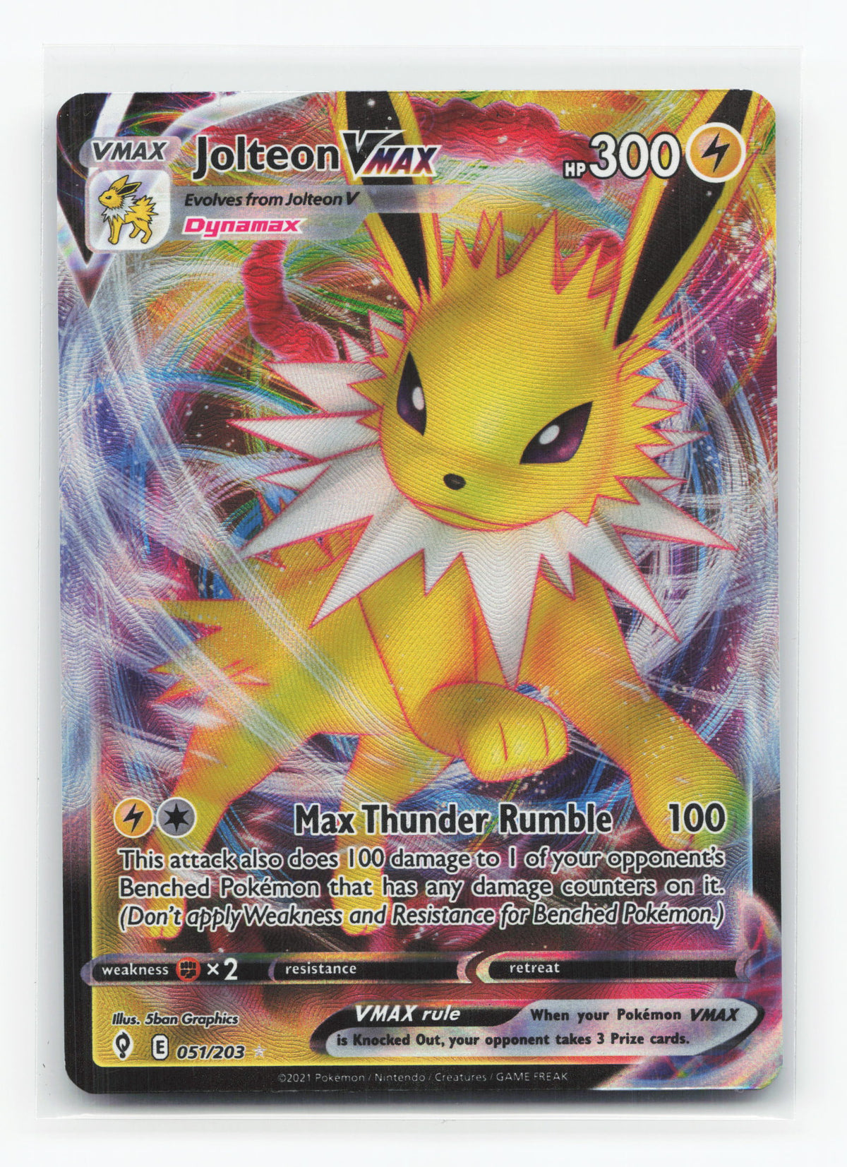 Jolteon VMAX 051/203 - Evolving Skies