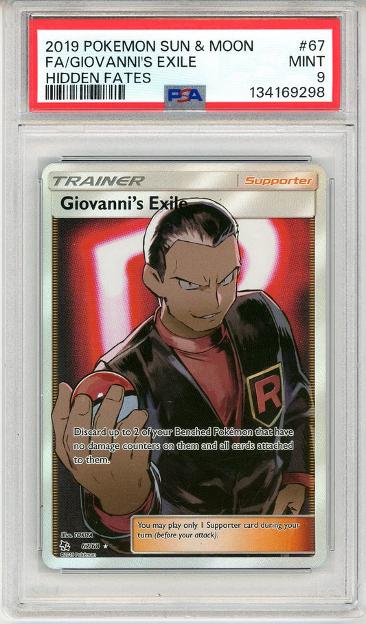PSA 9 Giovanni's Exile 67/68 - Hidden Fates