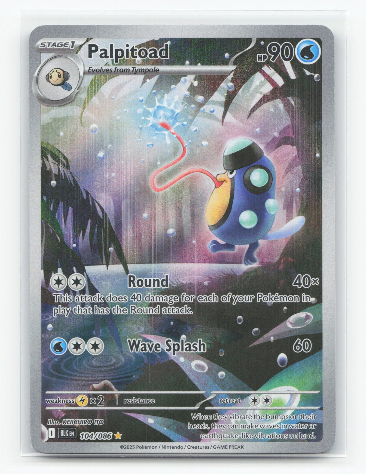 Palpitoad 104/086 - Black Bolt