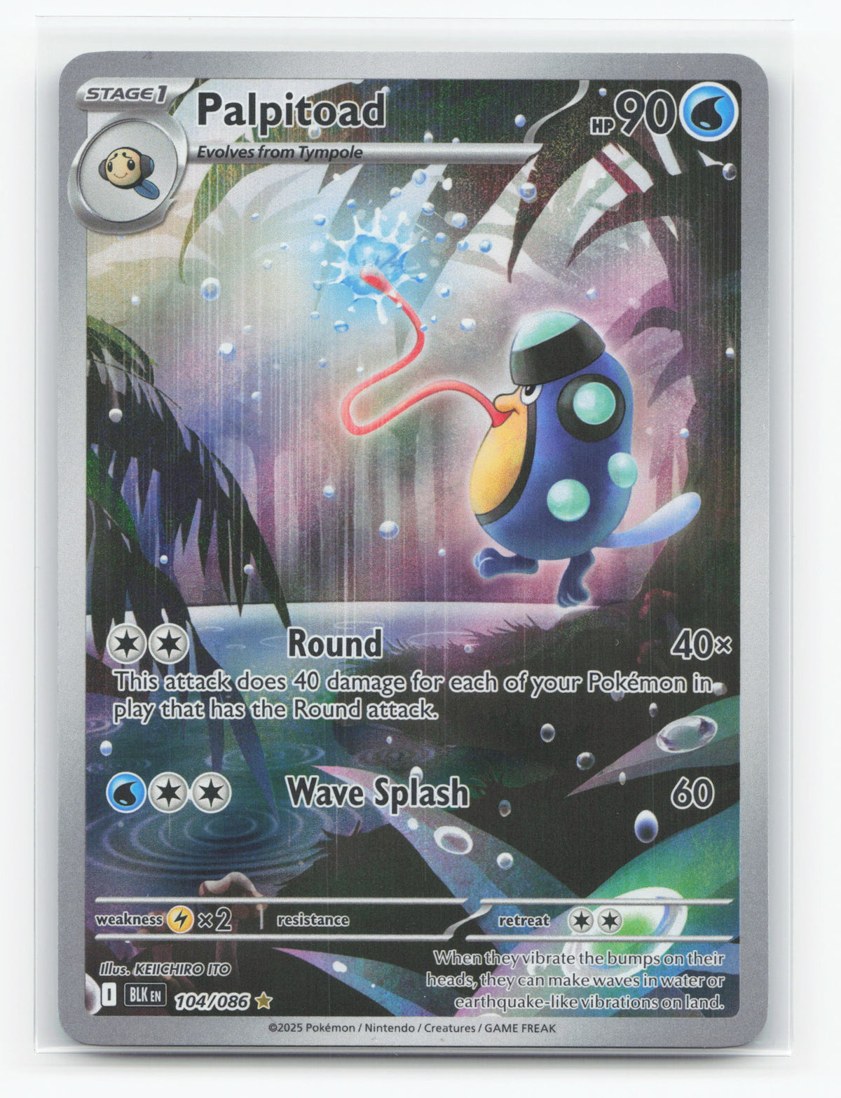 Palpitoad 104/086 - Black Bolt