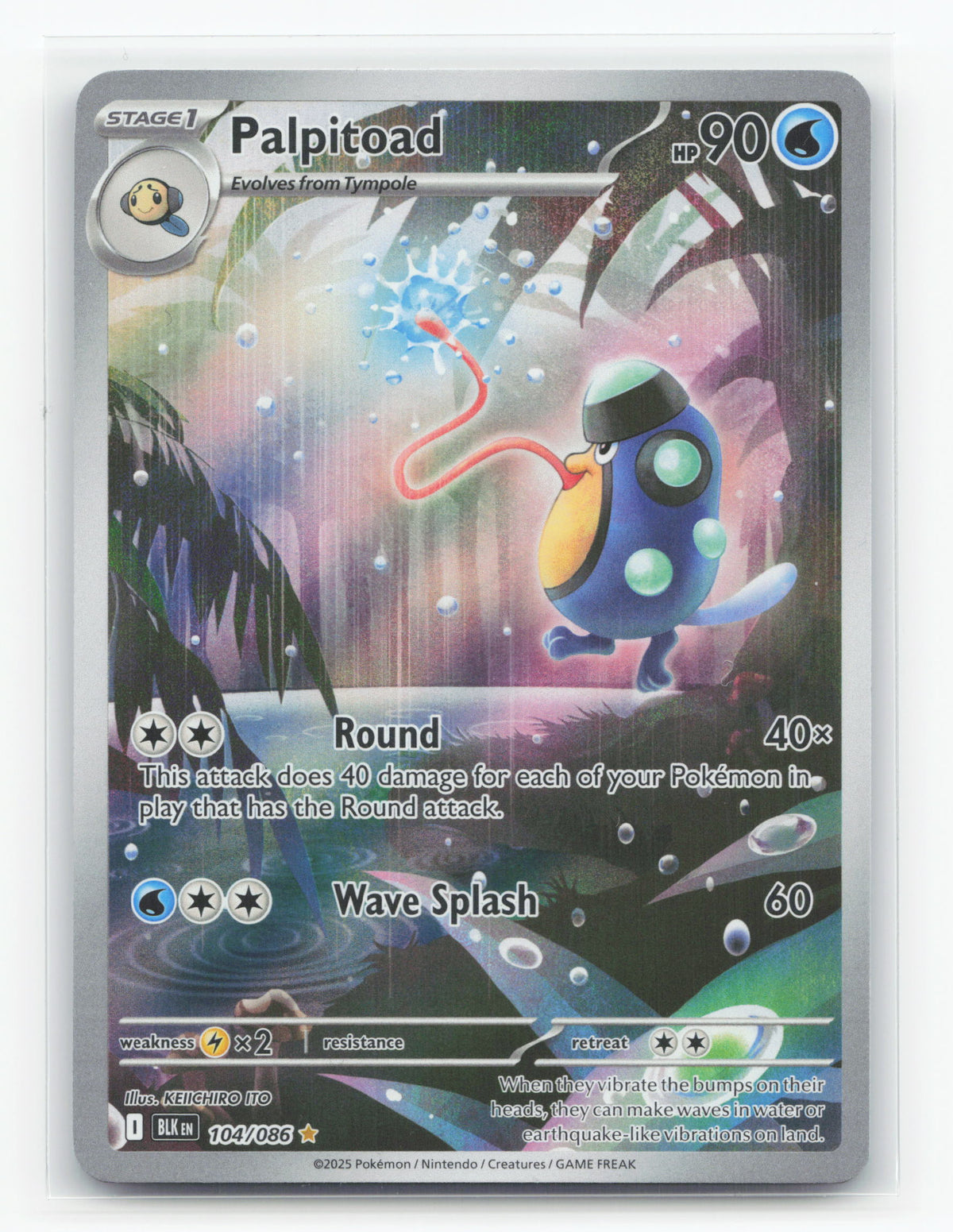 Palpitoad 104/086 - Black Bolt