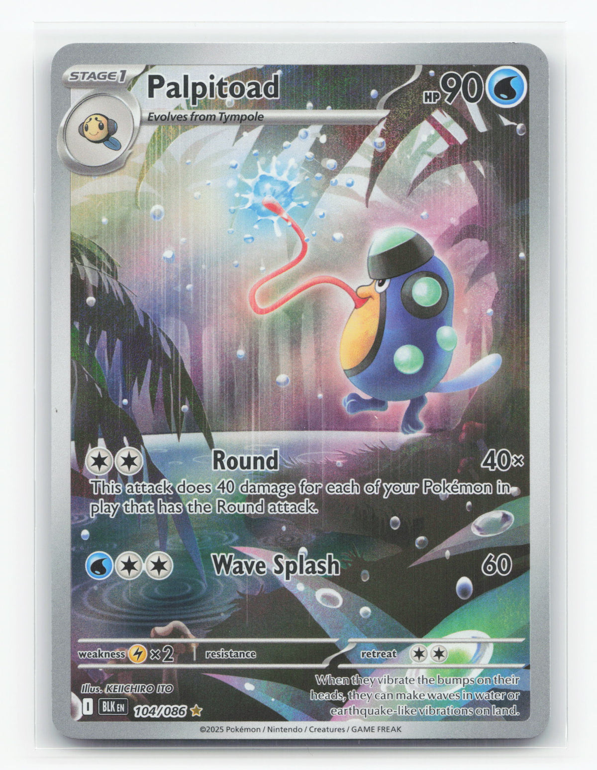 Palpitoad 104/086 - Black Bolt