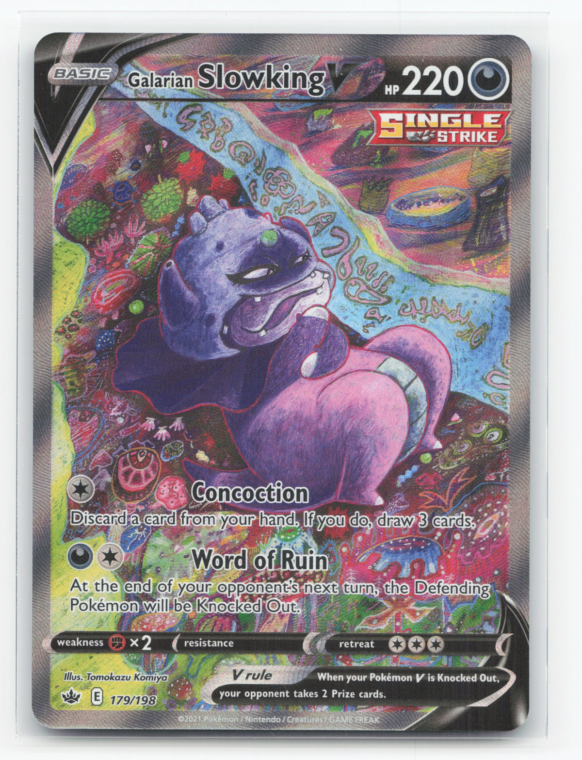 Galarian Slowking V 179/198 - Chilling Reign