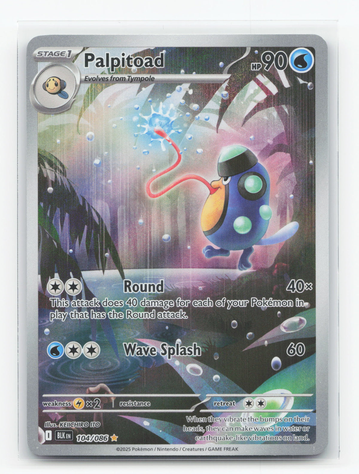 Palpitoad 104/086 - Black Bolt