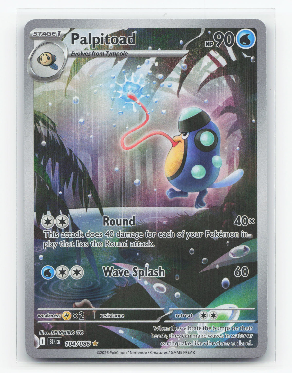Palpitoad 104/086 - Black Bolt