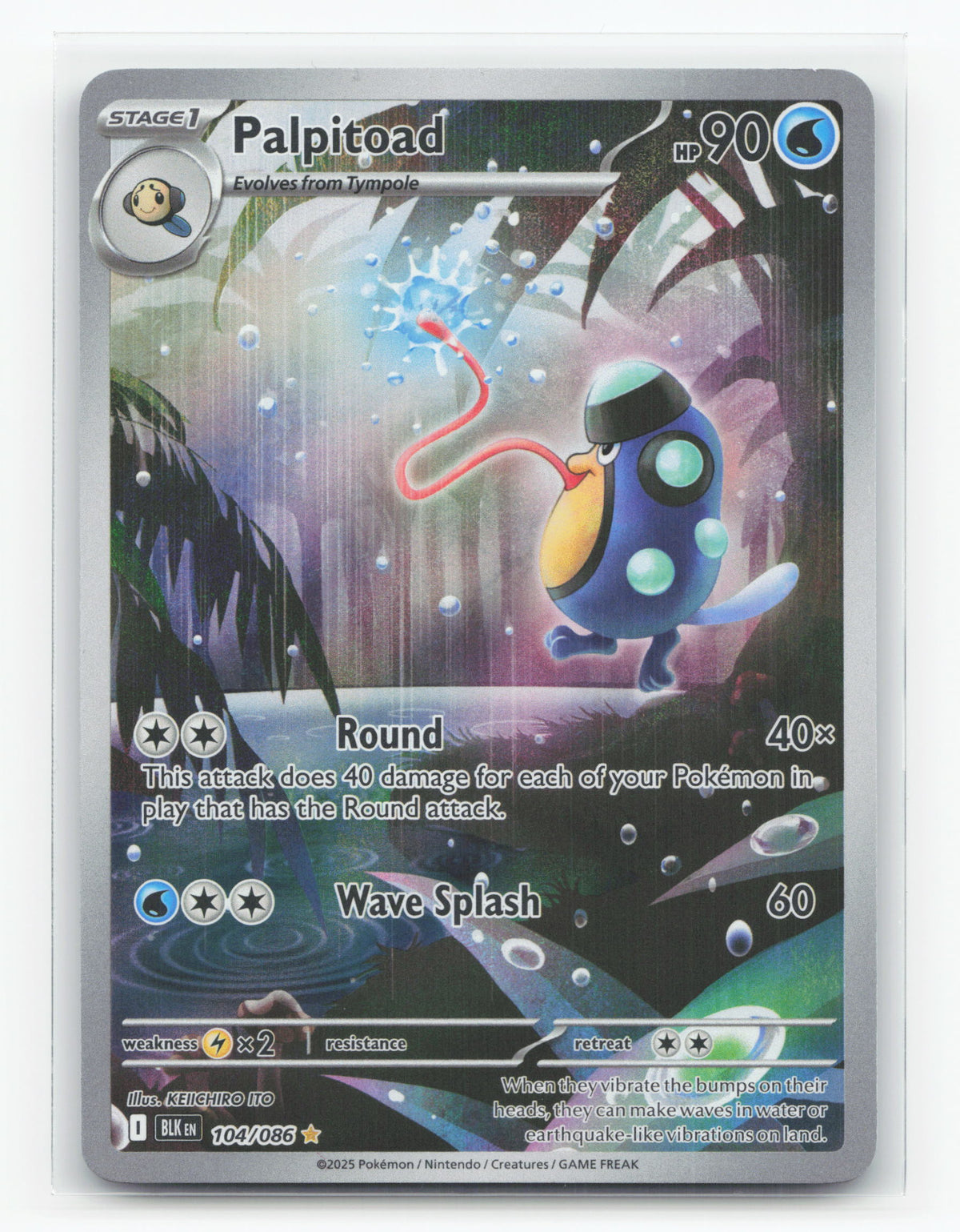 Palpitoad 104/086 - Black Bolt