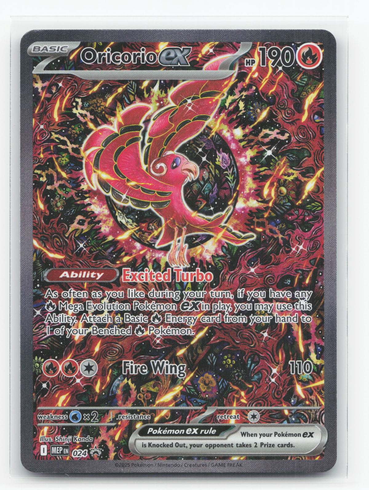 Oricorio ex 024 - Mega Evolution Black Star Promos