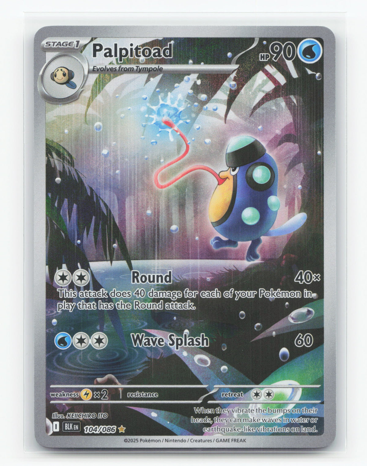 Palpitoad 104/086 - Black Bolt