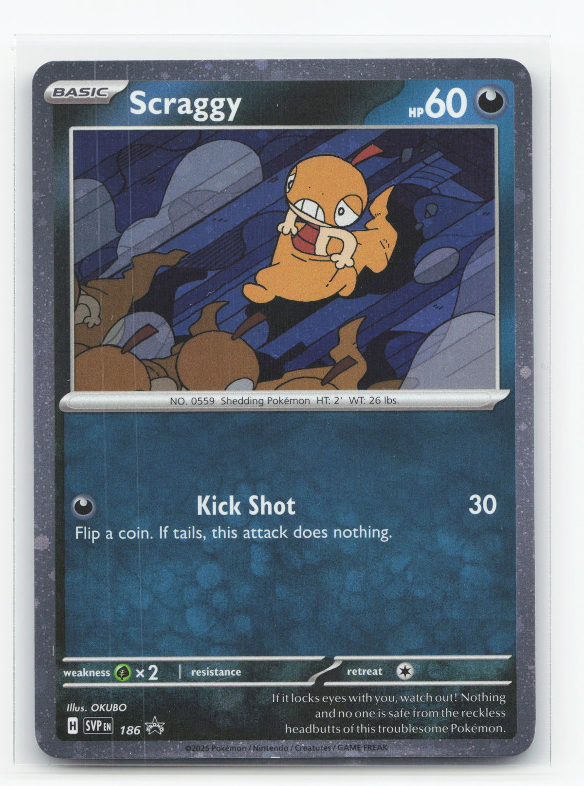 Scraggy 186 - Scarlet & Violet Black Star Promos