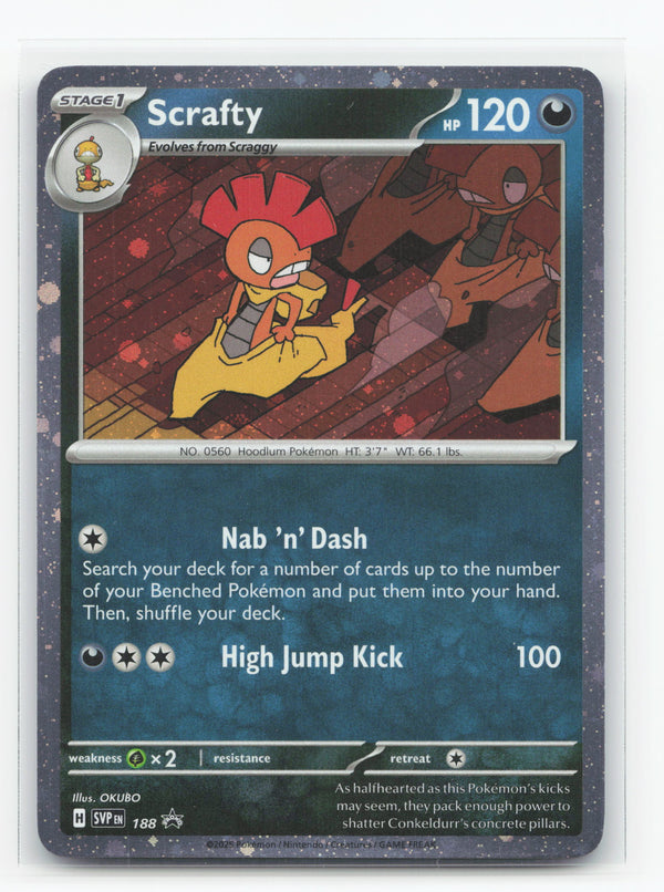 Scrafty 188 - Scarlet & Violet Black Star Promos – PokeTalk