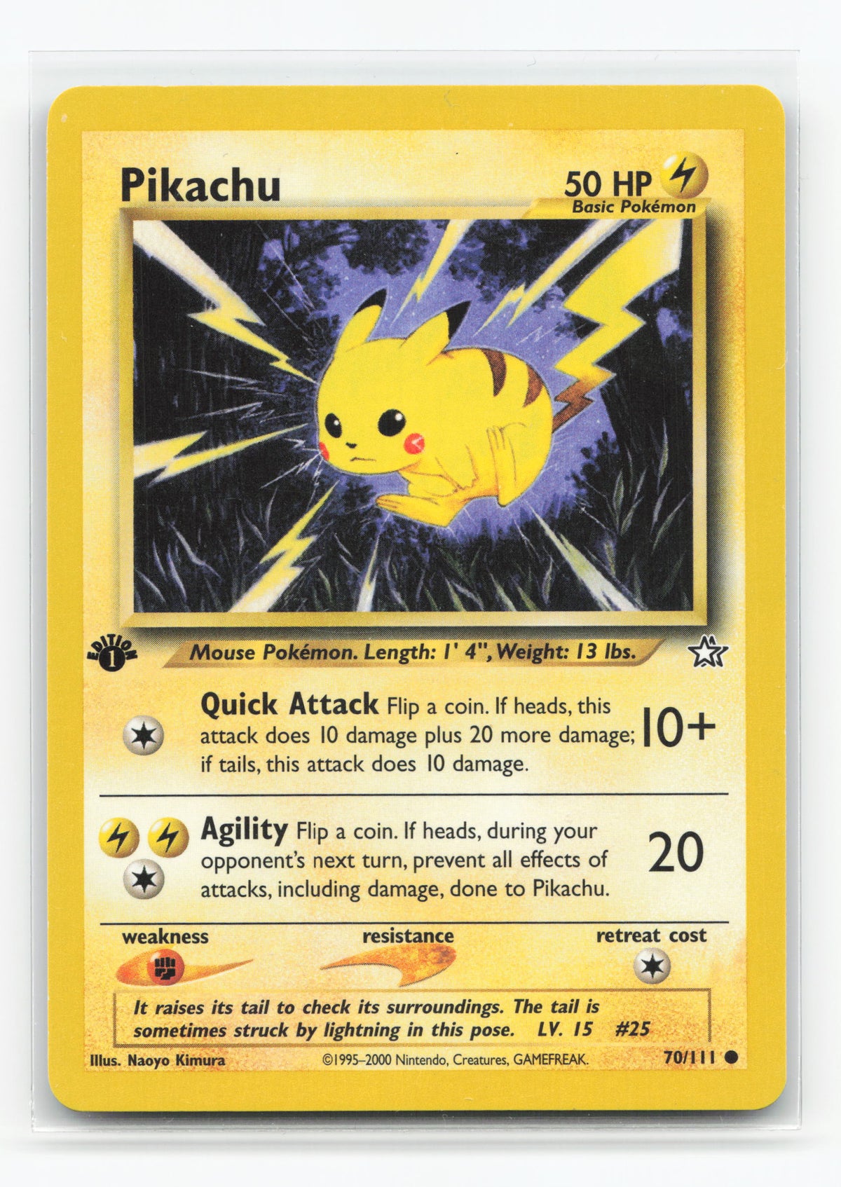 Pikachu 70/111 1st Edition - Neo Genesis