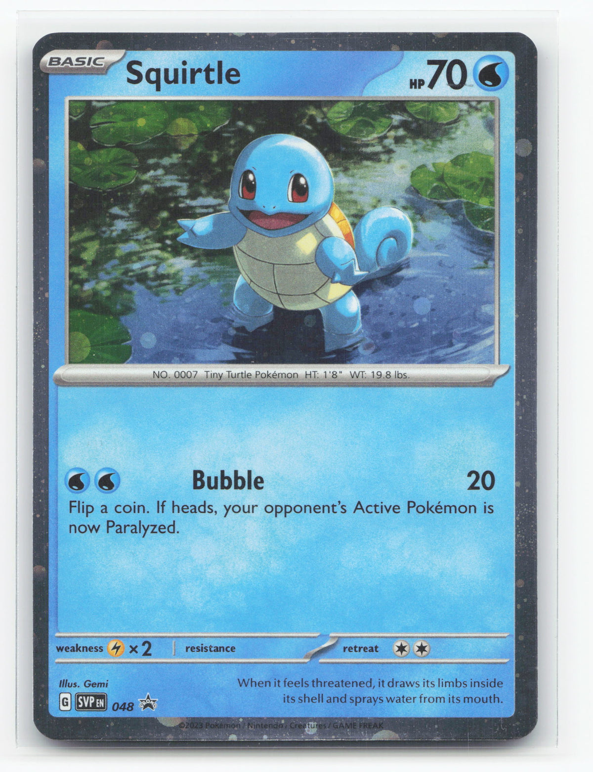 Squirtle 048 - Scarlet & Violet Black Star Promos