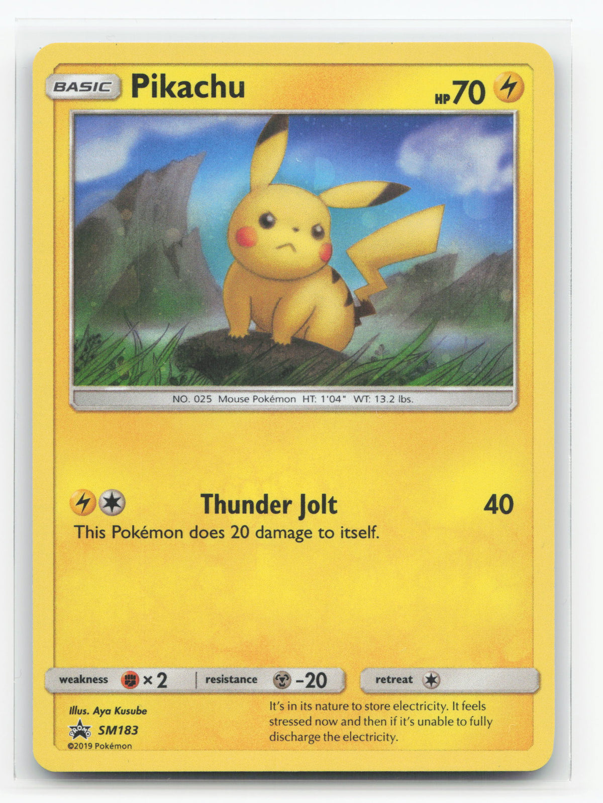 Pikachu SM183 - SM Black Star Promos