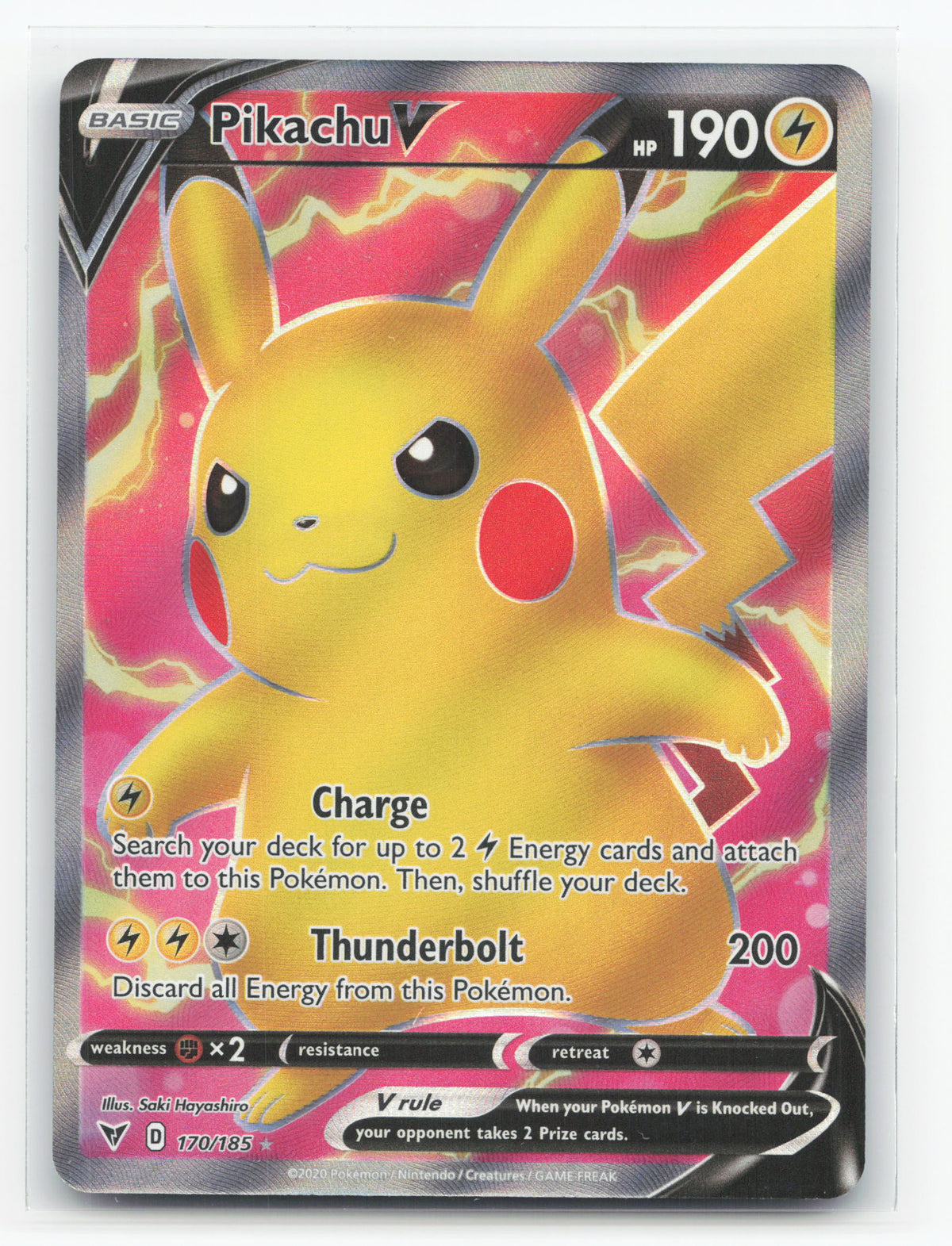 Pikachu V 170/185 - Vivid Voltage