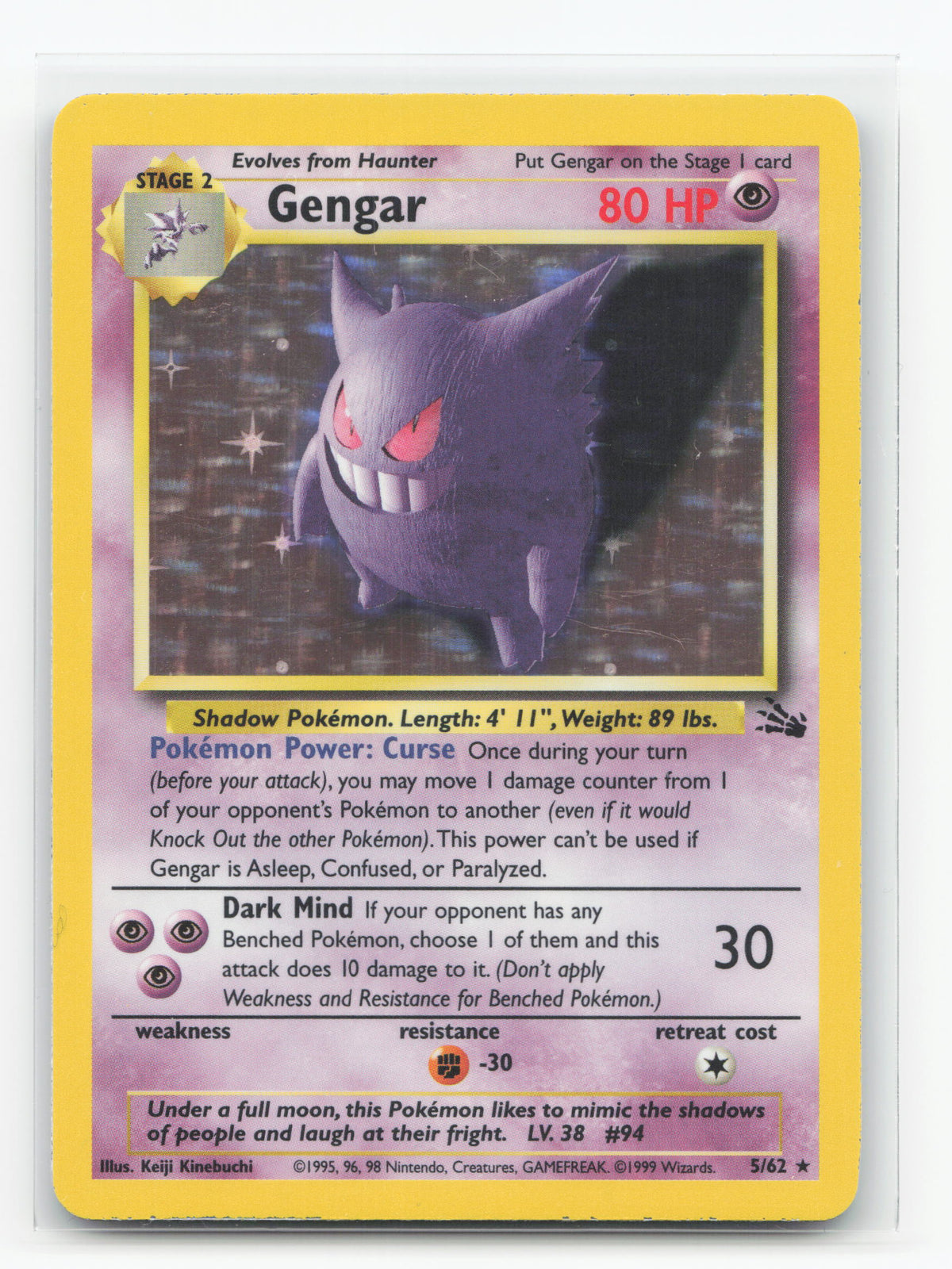 Gengar 5/62 - Fossil
